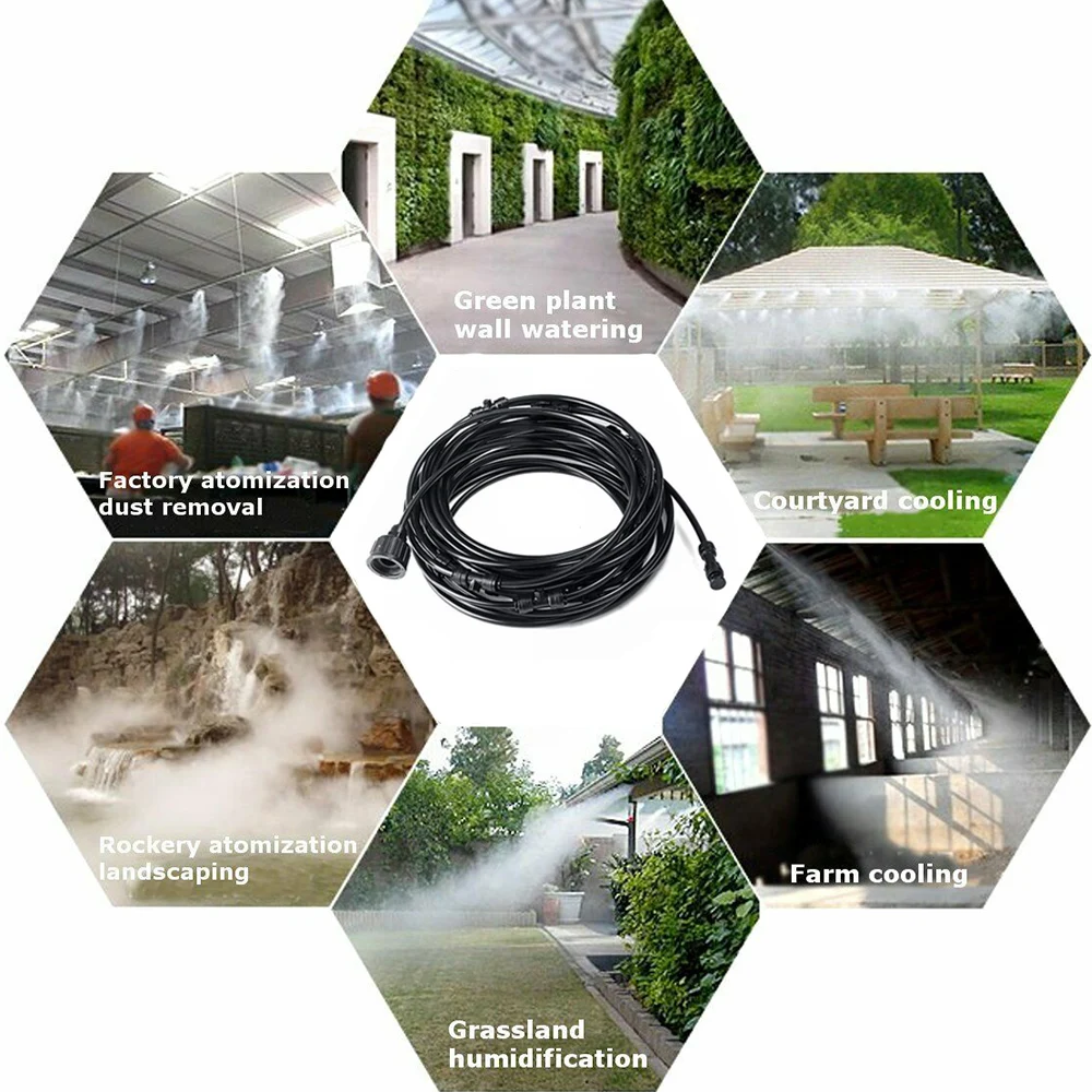 Система запотевания для внутреннего дворика 6/9/12/15/18 м вентилятор