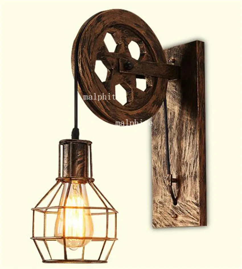 Настенный ретро светильник Американский промышленный светодиодный настенный