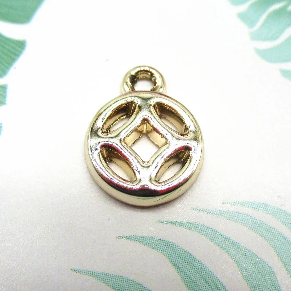 20 шт. УФ золото матовое DIY Ручная работа Золотая монета серьги в виде монет