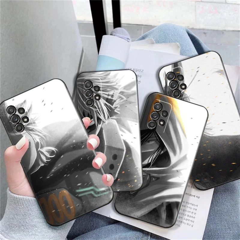 

Phone Case For Samsung Galaxy A11 A21S A31 A32 A41 A42 A51 A52 4G 5G A71 A72 4G 5G Anime My Hero Academia Soft TPU Black Cover