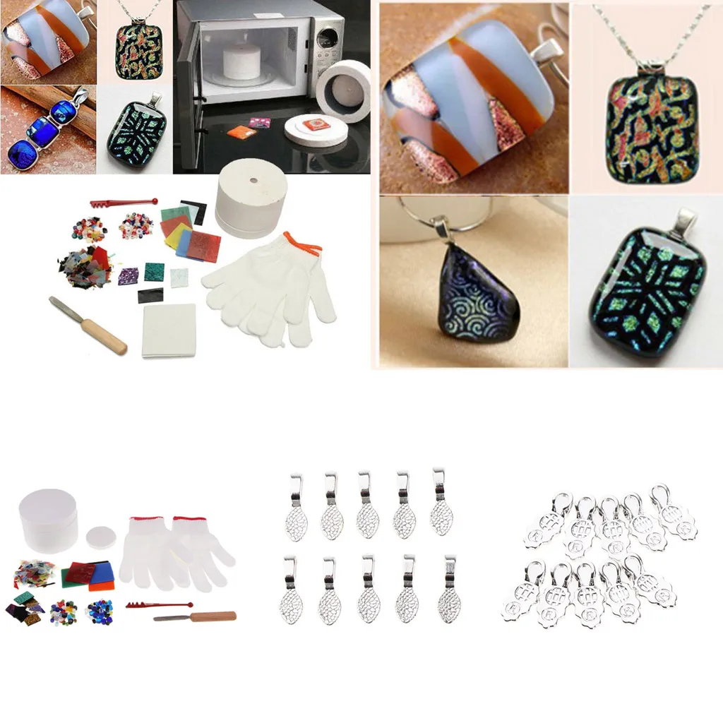 

Professional Microwave Kiln Stained Glass Fusing Flat Pad Bail DIY
