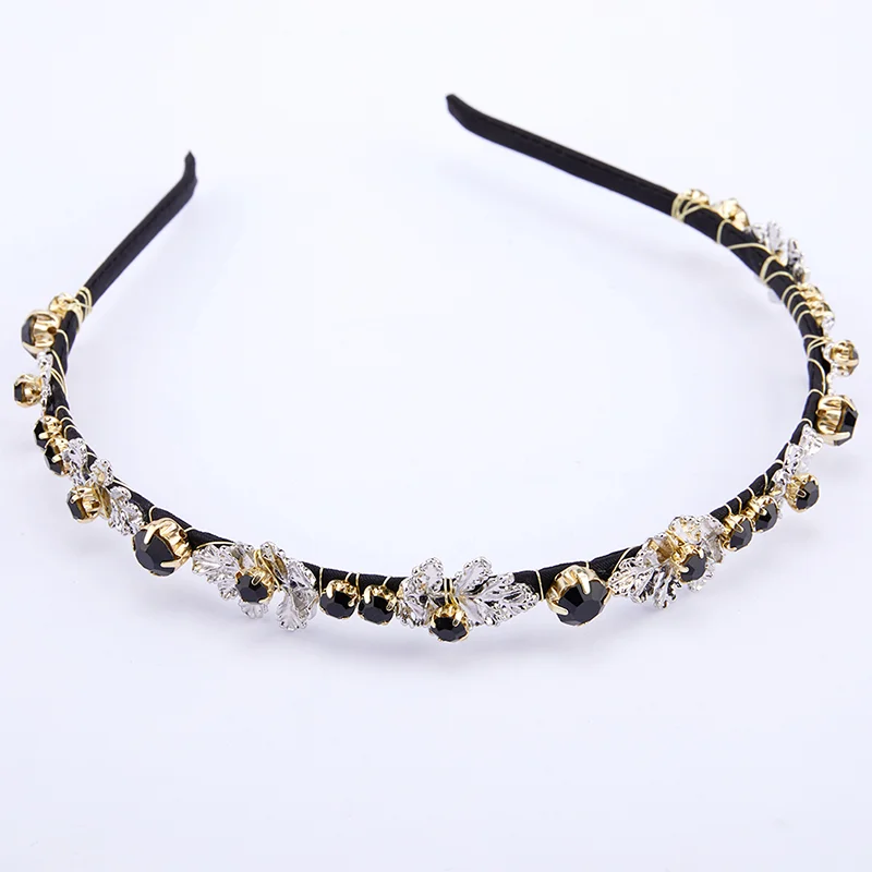 

Korean Vintage Rhinestone Jewelry Retro Fascinator Festival Hair Fashion Headdress Girls Party Hair Accessories Jewelry