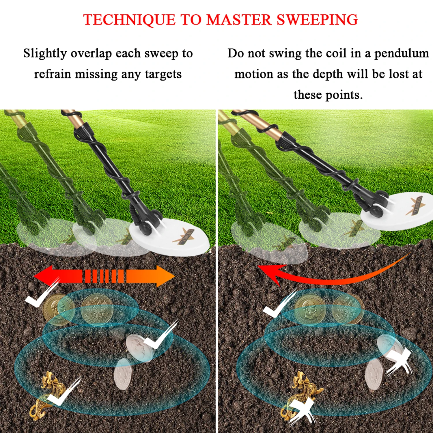 TEKPOINT 2 Портативный подземный детектор металла Высокая чувствительность Gold