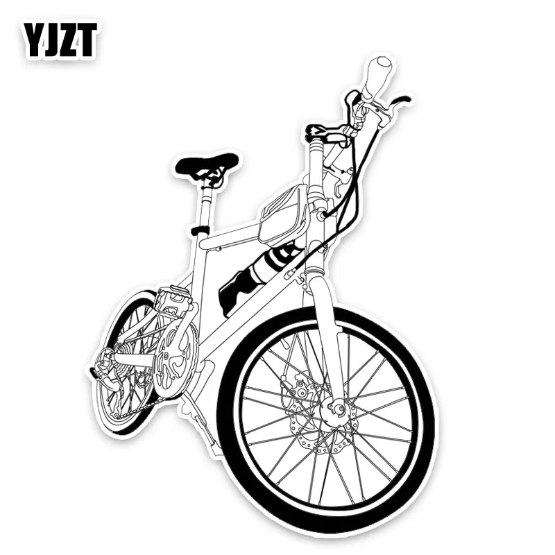 

YJZT 15.5*11.3CM Interesting Bicycle Extreme Sport Accessories Car Stickers C30-0163
