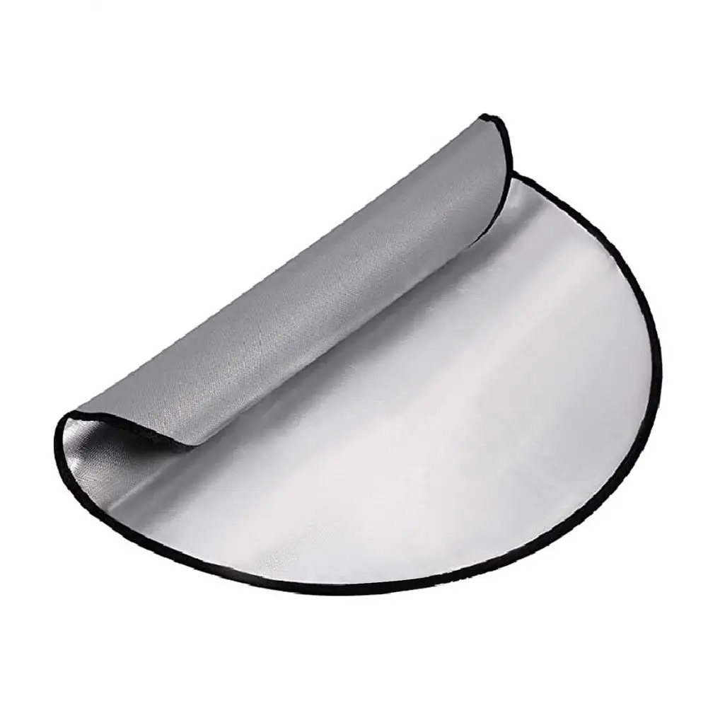 

Круглый огнеупорный коврик, тепловой экран для защиты от огня, для газона, патио, от высоких температур, многоразовый, легко чистится