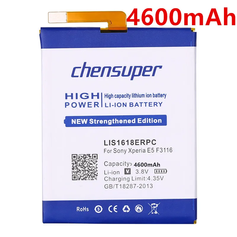 Аккумулятор chensuper 4600 мАч LIS1618ERPC для Sony Xperia XA (F3111) E5 F3116 F3115 F3311 F3313 F3112 | Мобильные