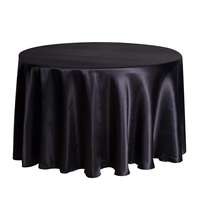 1PC Round Satin Table Cloth Banquet Cover Wedding Linen For Home Event Party Hotel Decoration | Дом и сад
