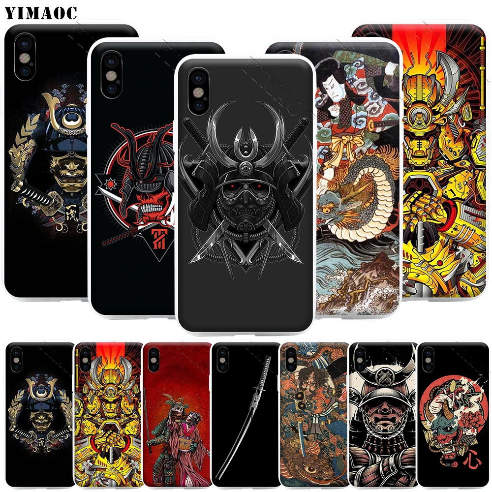 Чехол YIMAOC для телефона с японским Самураем iPhone 11 Pro XS X XR Max 8 7 6 6S Plus SE 5S | Мобильные