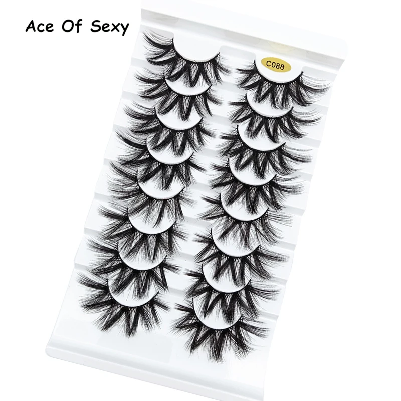 Aceofsexy норковые ресницы 3D 100% безжалостные ручной работы многоразовые натуральные