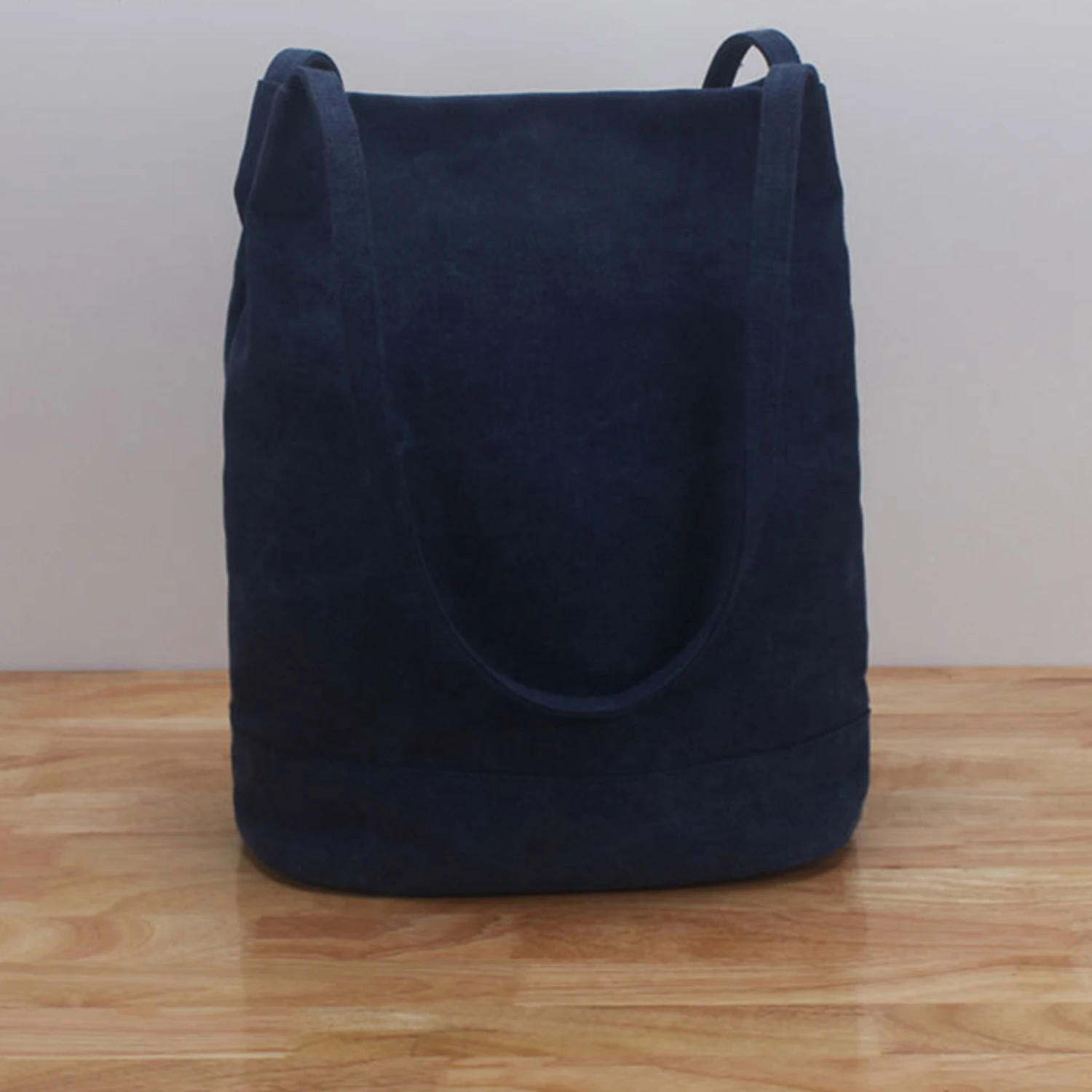 Casual Canvas Bag Women Portable Tote Shoulder Shopping Bags Multifunction Reusable Shopping Bag Large Capacity Pack Solid Bolsa