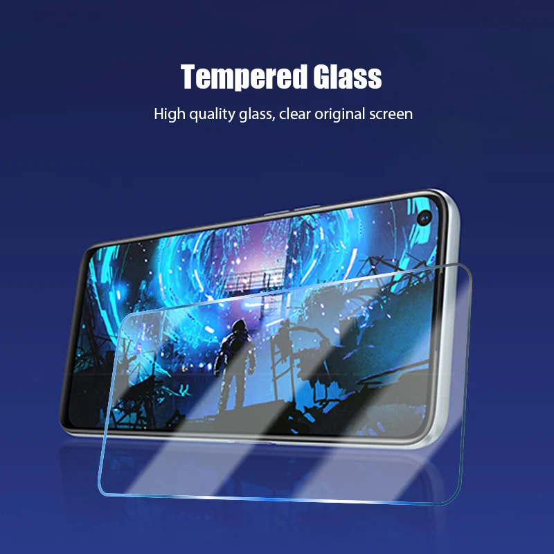 2 в 1 закаленное стекло для realme C3 (3 камеры) C11 C17 C15 C12 C3i C2 C1 защита экрана Realme Q2i Q2 Pro Q