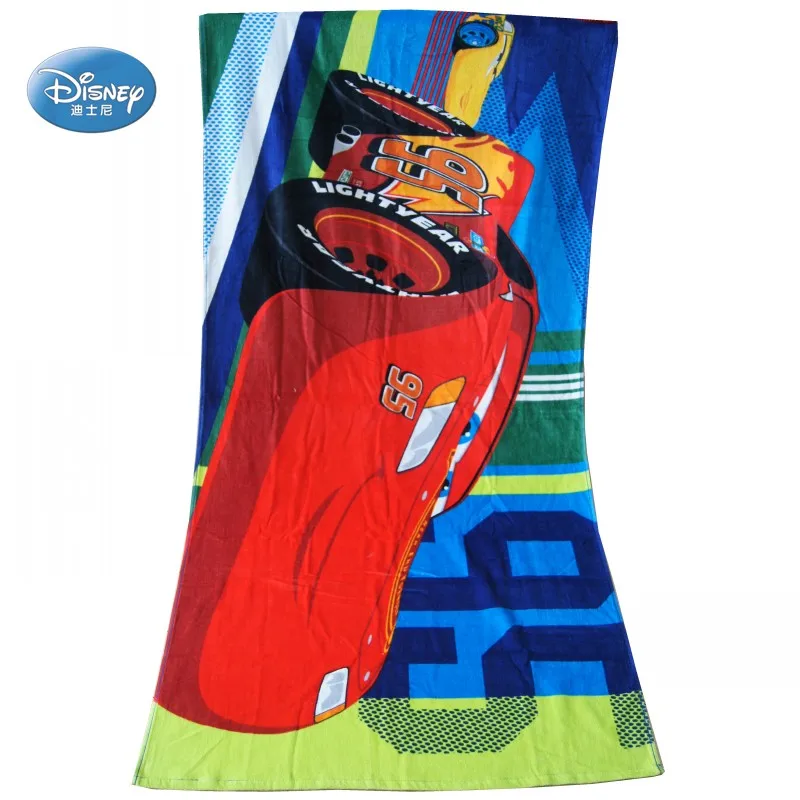 Disney 95 Lighting Mc Queen тачки хлопковое большое полотенце для ванны/бассейна мальчиков