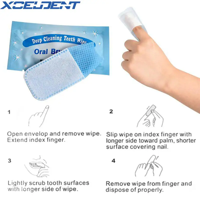 10 шт. салфетки для глубокой чистки зубов и гигиены полости рта|Отбеливание зубов|