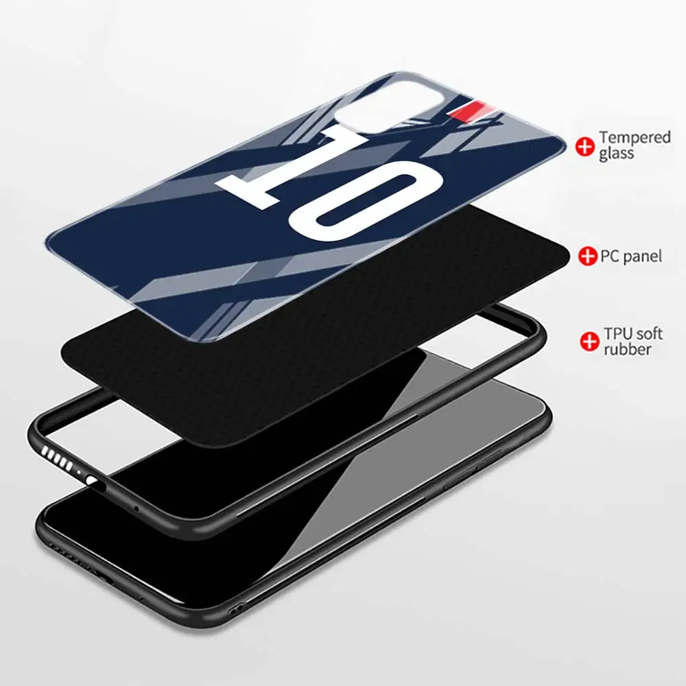 

Phone Case for Samsung Galaxy Note 10 20 Ultra 10 Plus 5G Note 8 9 10 Tempered Glass Cases Football Number 10 7 Legand Cover