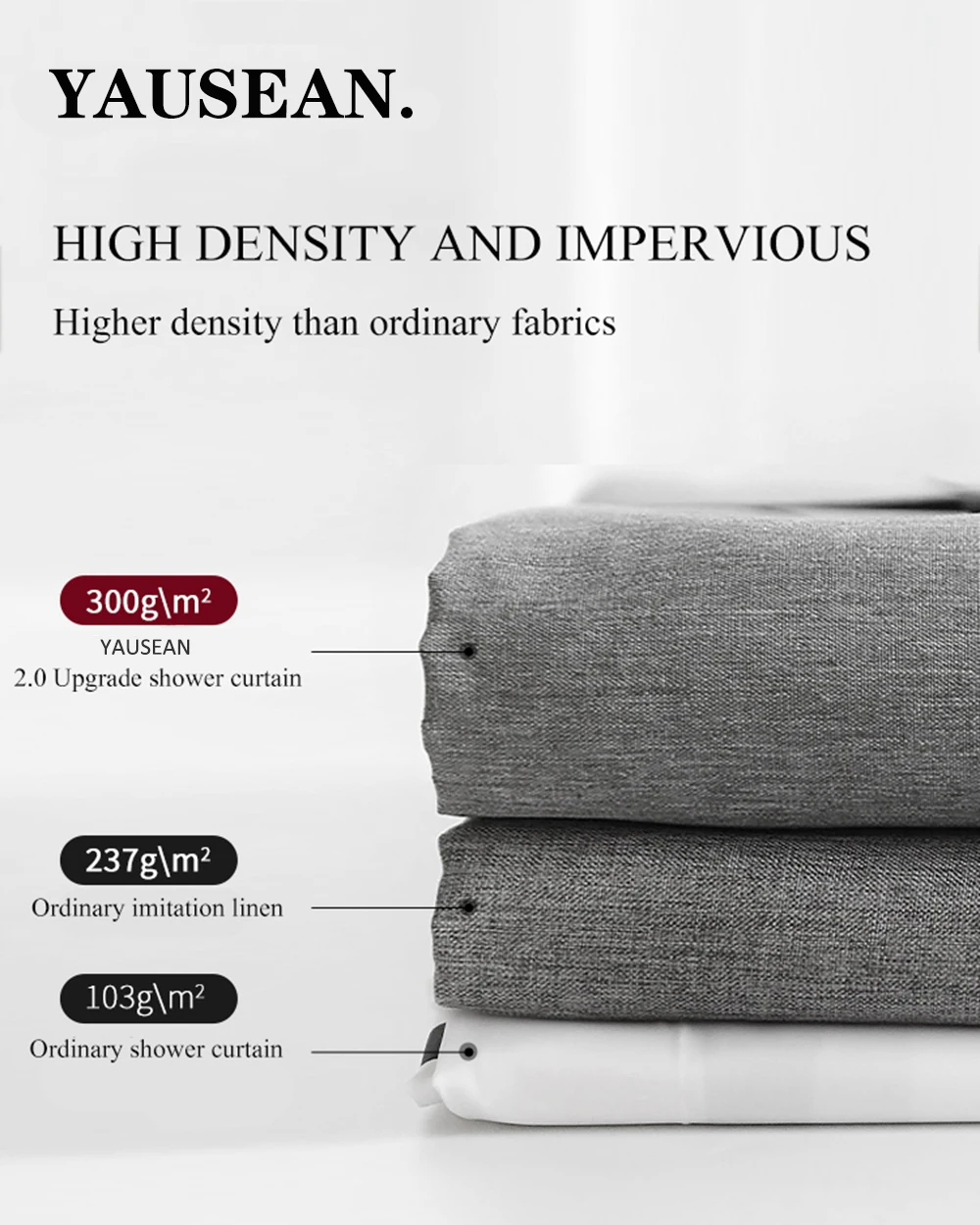 liang qi elegant shower curtain bathroom bathtub partition quality linen like fabric home waterproof mildewproof thick curtains free global shipping