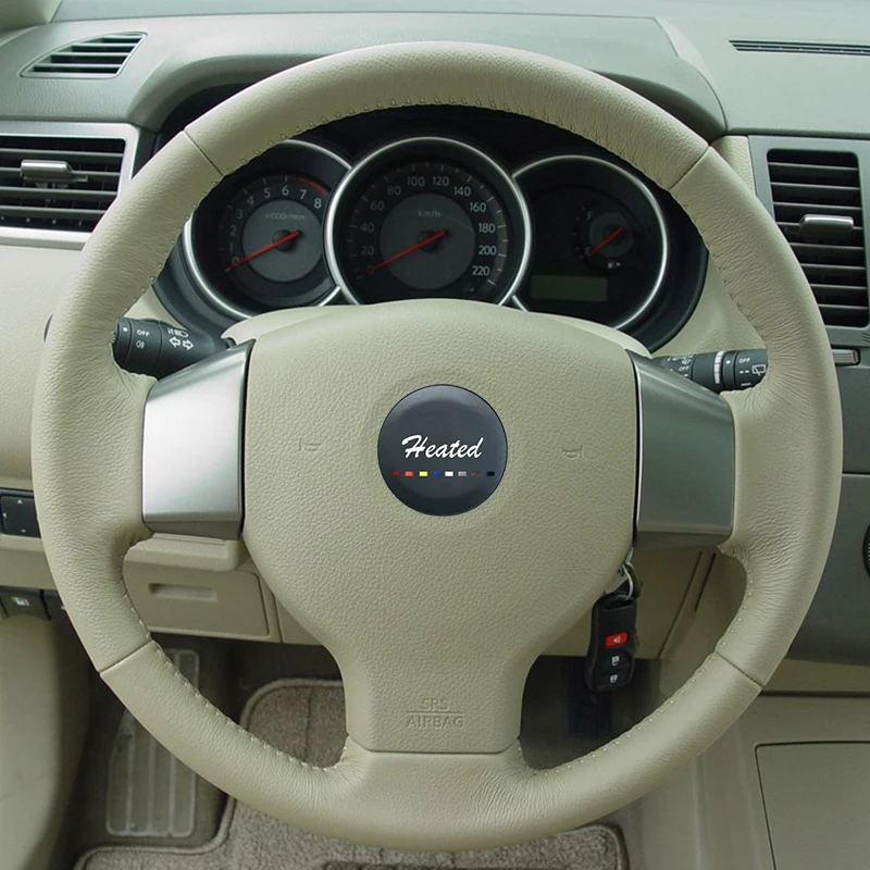 Наппа Руль Обложка для старый Nissan Tiida Livina Sylphy Примечание Bluebird g11 ng1 Оплетка на руль