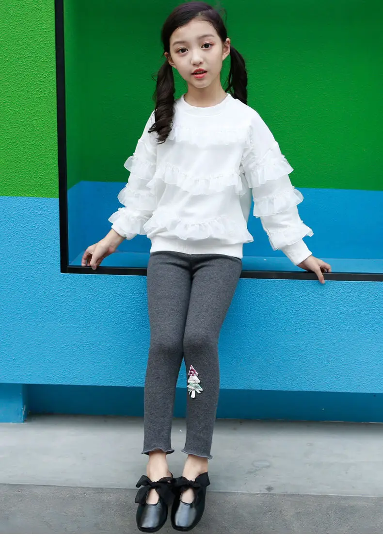 Леггинсы флисовые для девочек утепленные штаны теплые брюки подростковые