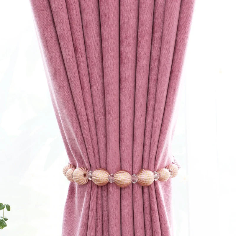 Однотонные простые затемненные шторы из синели в скандинавском стиле занавески