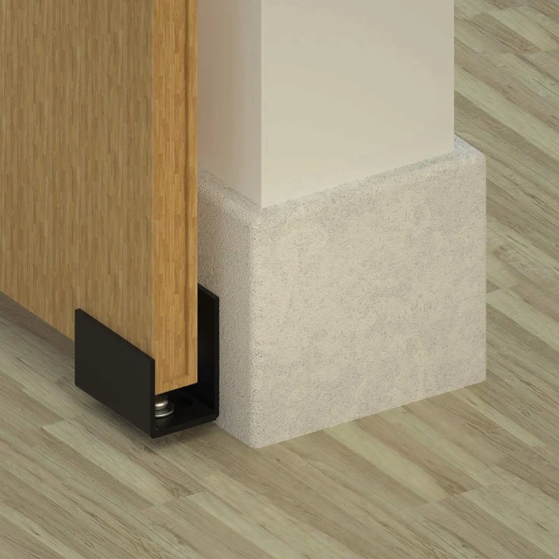 2 шт настенные раздвижные двери сарая Нижняя рейка с регулируемым