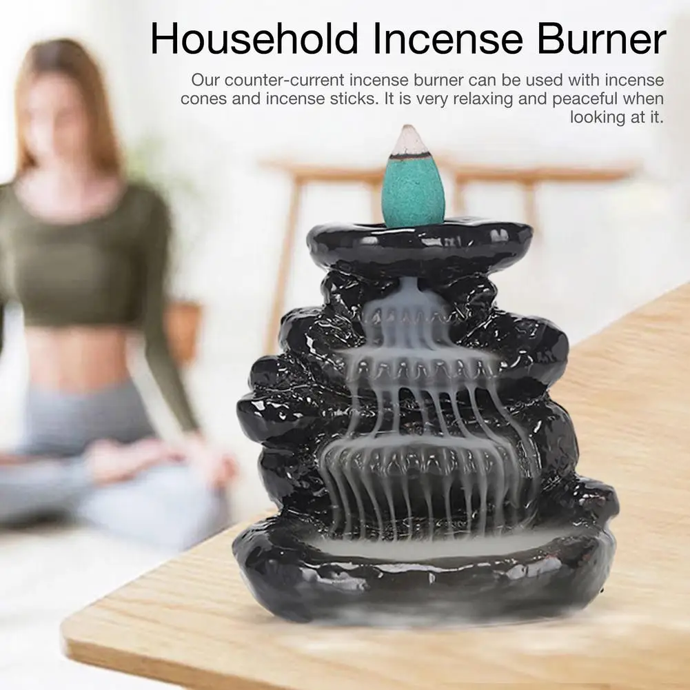 Ароматическая горелка Водопад каскадная Расслабляющая курильница широко