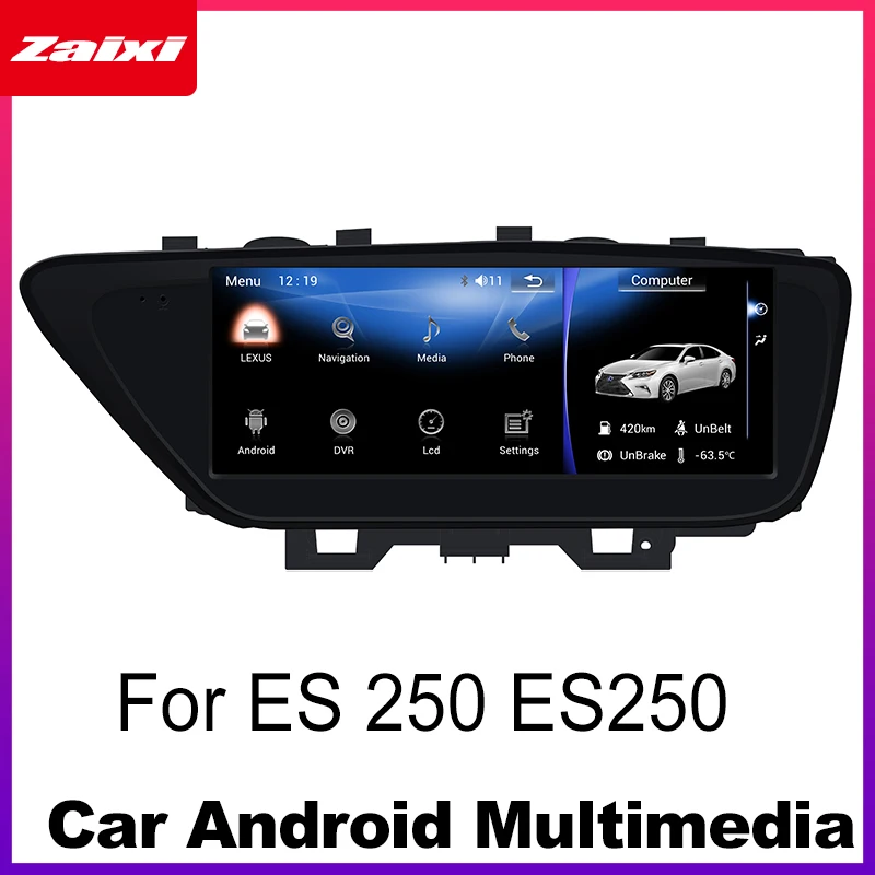 Автомобильный мультимедийный плеер на Android с радио и GPS для Lexus ES 250 ES250 2012 2013 стерео