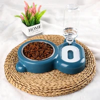 automatic pet feeder water dispenser cat dog drinking bowl with stand dogs feeder dish silicone bowls for cats dogs pet supplies