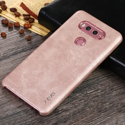 Чехол для LG V20,, X-level, роскошный, винтажный, из искусственной кожи, защитная задняя крышка, чехол для LG V20, чехол Mooi Hoesjes - Цвет: light-gold