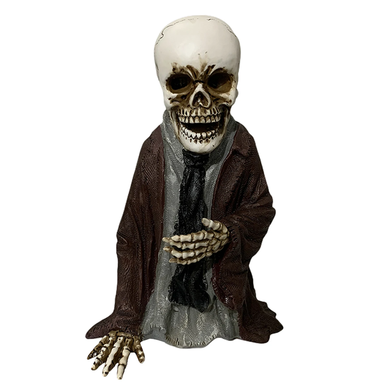 

Horror Skull Resin Ornaments Crafts Bar Haunted House Bedroom Decorations Handmade Painting Simple Style CANQ889