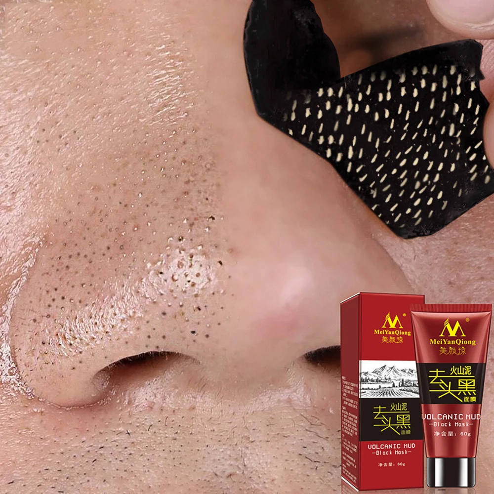 

Volcanic Mud Blackhead Remover Mask Deep Cleansing Shrink Pore Acne Treatment Skin Care Mask Black Dots Pore Face Mask