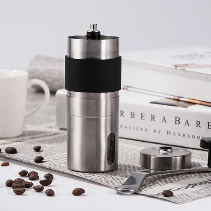 

Hand-Cranked Coffee Grinder with Silicone Stainless Steel Grinder
