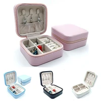 jewelry packaging display box women solid color jewelry necklace ring storage organizer