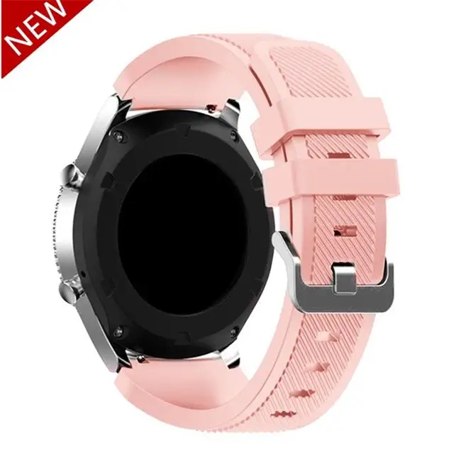 20 мм ремешок для часов samsung galaxy watch 46 мм активный 2 42 мм amazfit ремешок Bip gear s3 frontier huawei watch gt 2 ремешок 22 мм 44 - Цвет ремешка: Vintage rose