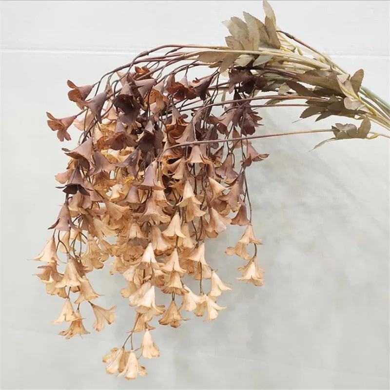 7 шт. искусственные длинные цветки колокольчики (4 стебля/штука) 33 46 дюйма осенние