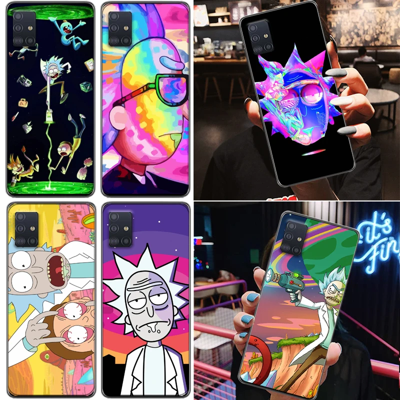 

Anime Morti Cute Interesting Rick Cartoon Funny Phone Case For Samsung Galaxy A71 A51 4G 5G A31 A21 Carcasa Funda Back Cover