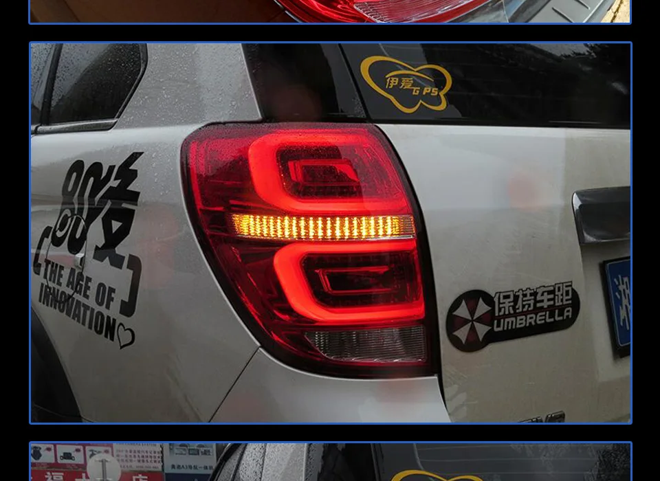 AKD Тюнинг автомобилей задние фонари для Chevrolet Captiva 2008- задние фонари светодиодный DRL ходовые огни Противотуманные фары с ангельскими глазками задняя парковка