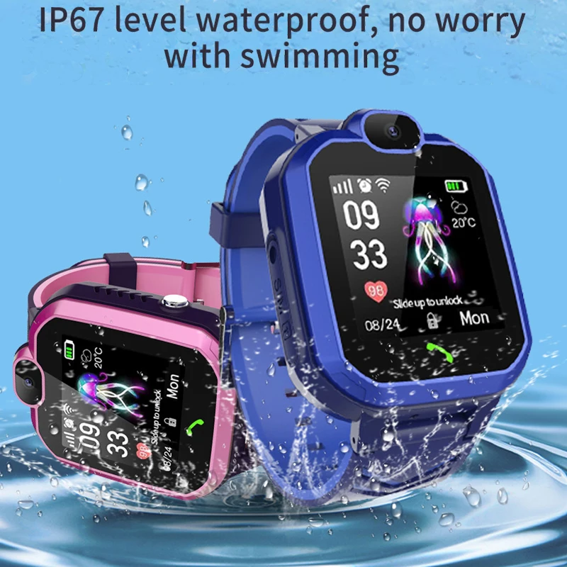 

R7 Kids Smart Watch Call SOS Anti Lost LBS Locator Tracker Children Smartwatch IP67 Waterproof Long Standby Smart Wristband