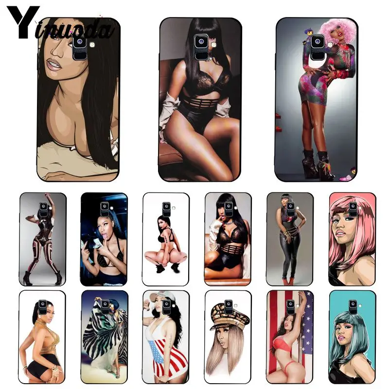 Yinuoda Queen Cardi B Nicki Minaj чехол для телефона Samsung Galaxy A7 A50 A70 A40 A20 A30 A8 A6 Plus A9 2018|Бамперы| |
