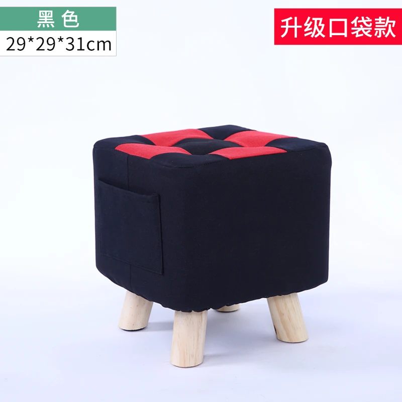 Скандинавская мебель обувь из цельного дерева скамейка Простой низкий табурет