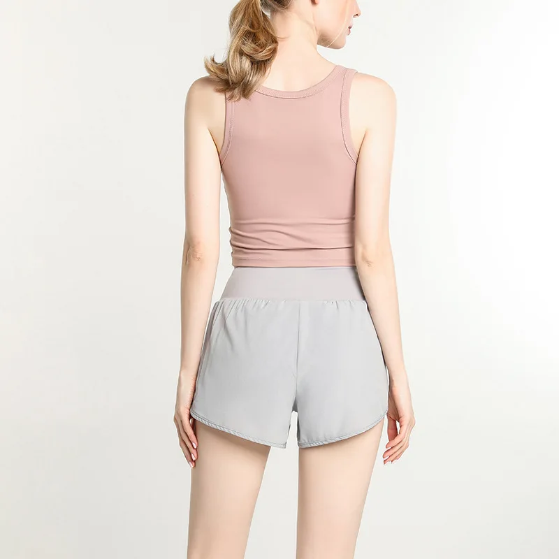 

Thin Quick-Drying-Exposure Sports Shorts Female Summer Elasticity Slim Fit Running jian shen ku Female Yoga Shorts Pocket