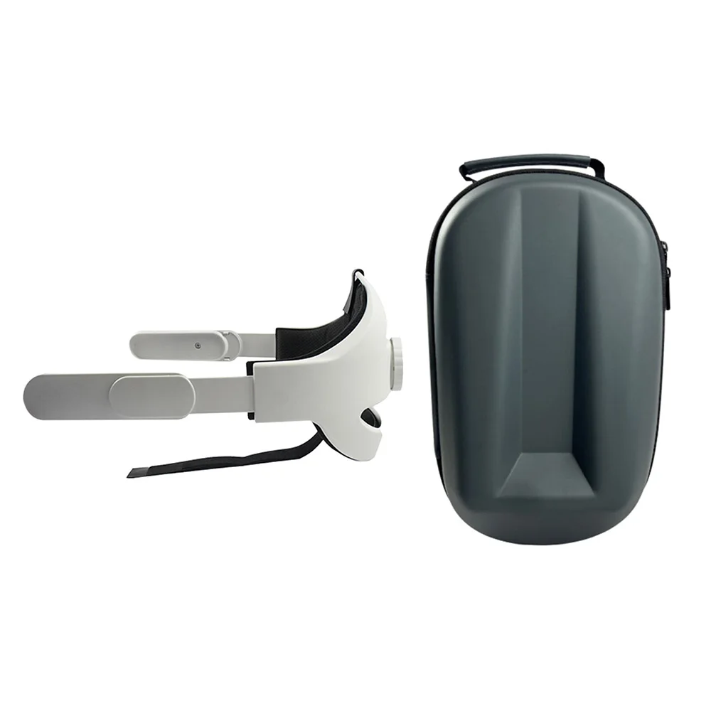 

2in1 VR Headset Travel Carry Case Bag+Headband Head Strap For Oculus Quest 2 Gaming Headest Carrying Protective Case Accessories