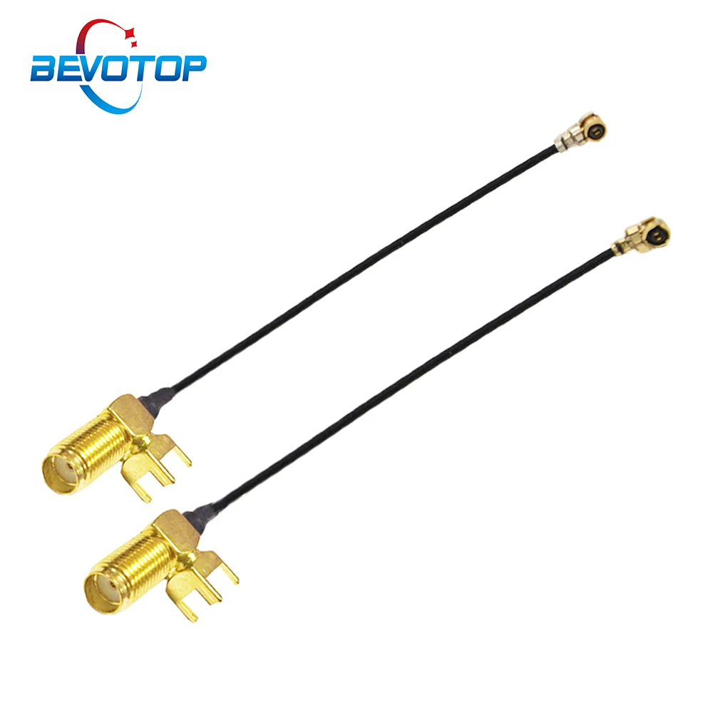10 шт./лот SMA Female PCB Panel Mount to u.FL IPX IPEX1 / IPEX4 UHF4 Jack WIFI антенна RF коаксиальный