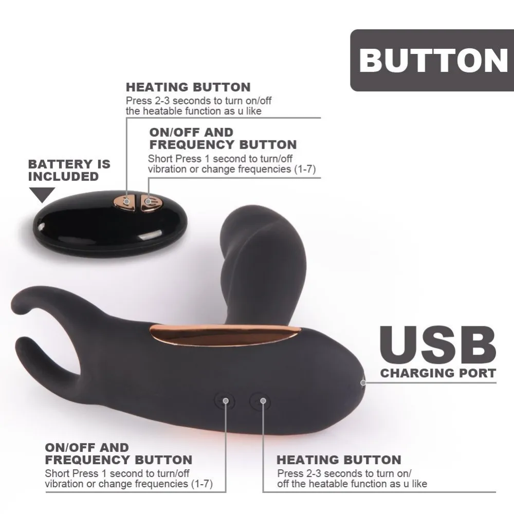Мужской Вибратор простаты с USB анальная секс игрушка для геев беспроводной