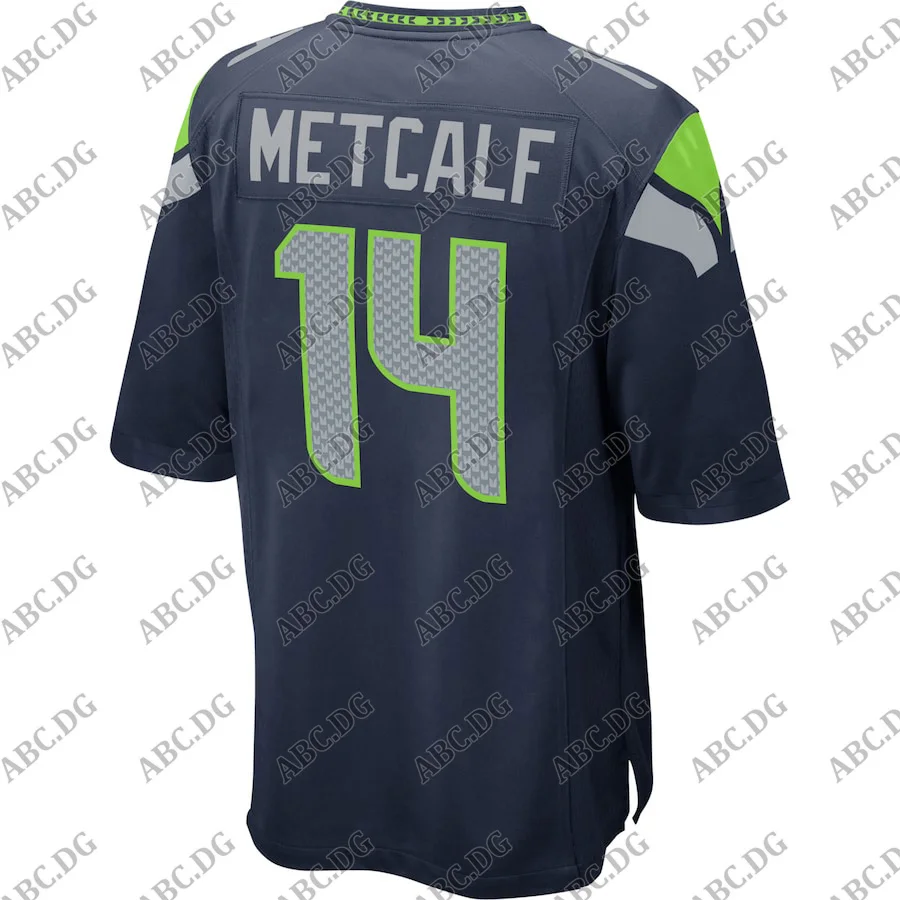 

Customized Stitch Men Women Kid Youth Seattle DK Metcalf College Navy Game Jersey 4XL 5XL 6XL