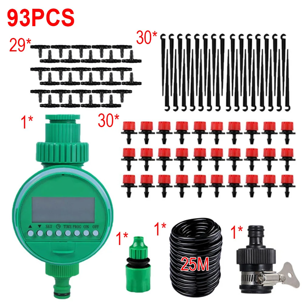 

93pcs DIY Watering Set Saving Water Automatic Micro Drip Irrigation System Garden Yard Irrigation Spray Kits