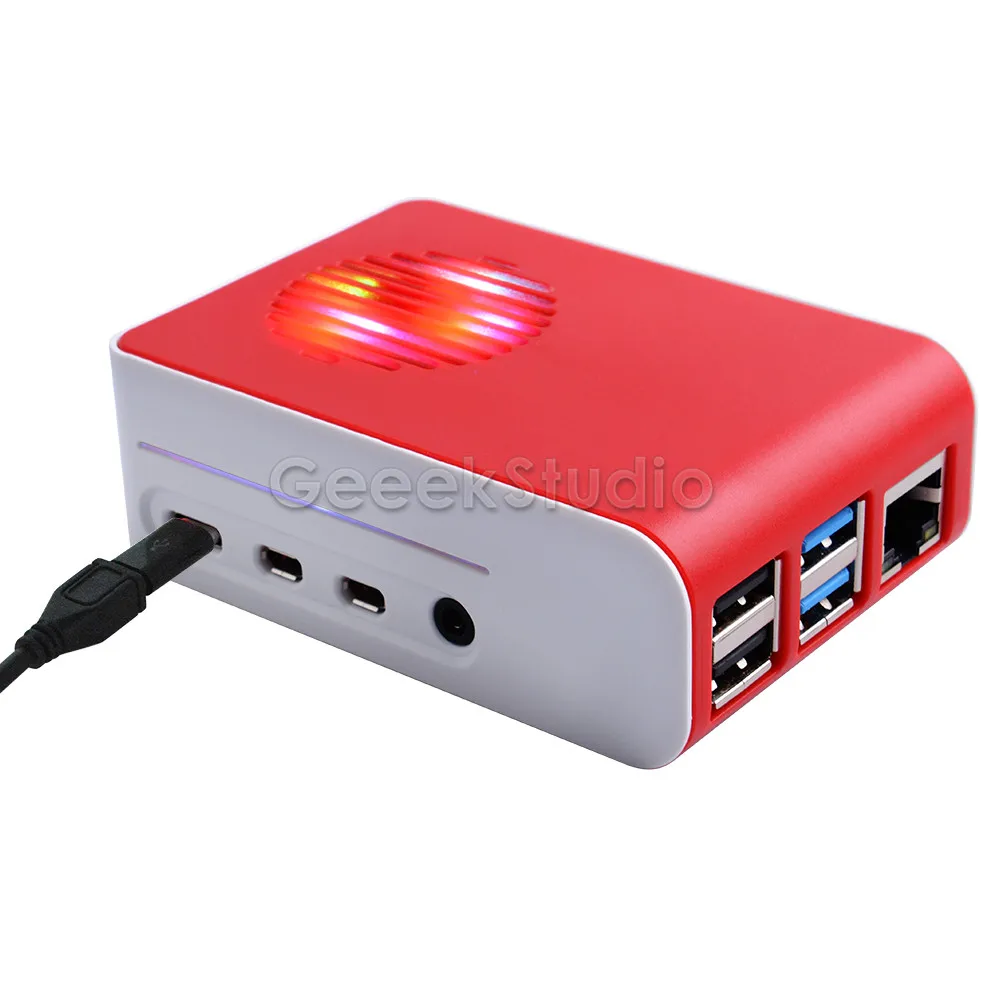 Чехол с пряжкой из АБС пластика Крышка корпуса для Raspberry Pi 4 Model B бликовым