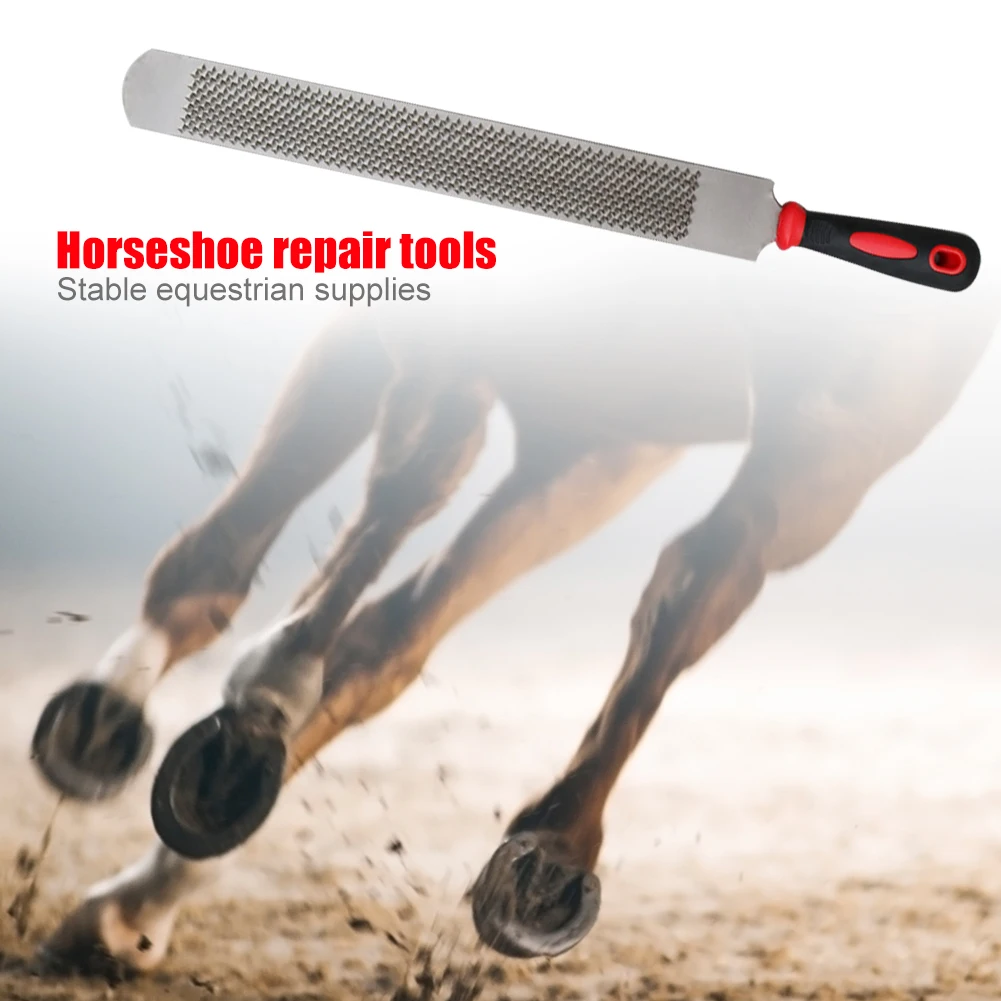 

14In Iron Horseshoe File Horse Hoof Rasp Trimming File Farrier Horseshoe Repair Tools Horse Care Equestrian Accessories