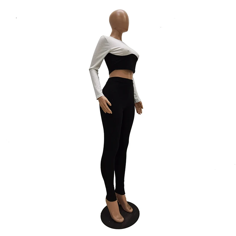 

Autumn New Two-Piece Set European and American Women's Casual Solid Color Matching Slim Shirt Pencil Pants Suit