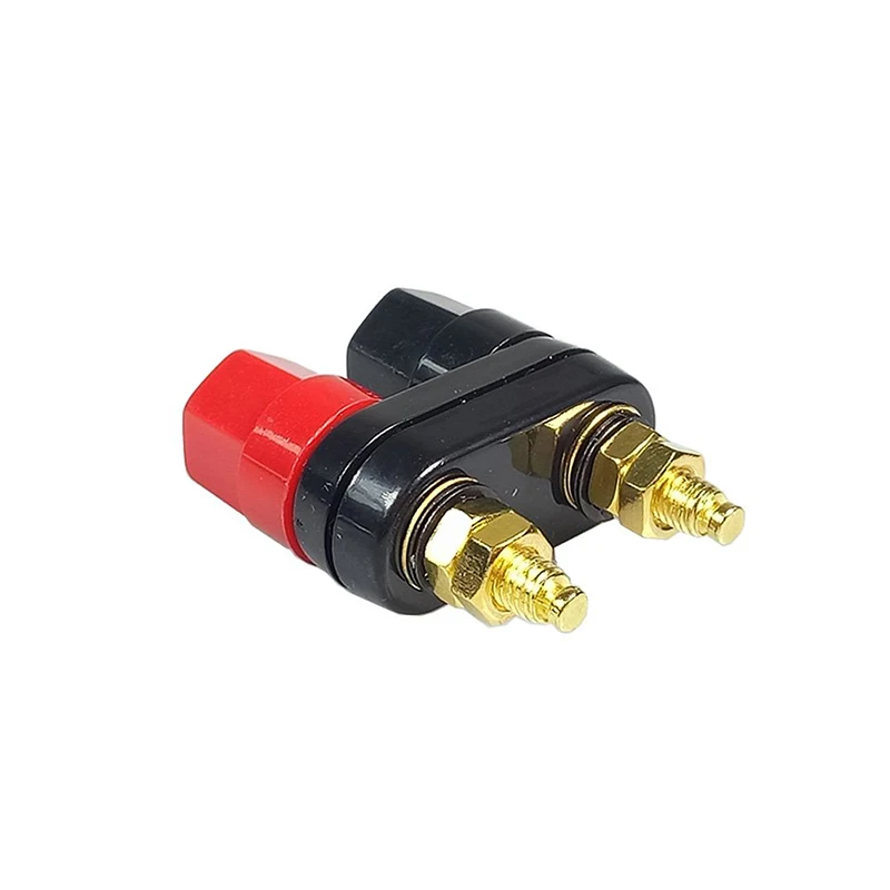 Высококачественные клеммы с двумя штекерами разъем шестигранными красно черный