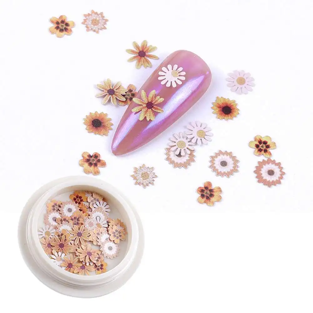 

Nail Art Small Floral Sequins Romantic Flowers Mixed Design Manicure Decoration Nail Stickers Decorative Accessories