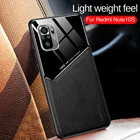 Кожаный чехол для Xiaomi Redmi Note 10, 9, 8 Pro, 10T, 9T, 8T, 10S, 9S, Redmy 9A, 9C, 8A, автомобильный магнитный держатель, оргстекл, защитный чехол, Coque